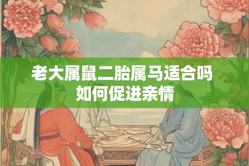 老大属鼠二胎属马适合吗 如何促进亲情