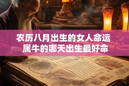 农历八月出生的女人命运  属牛的哪天出生最好命