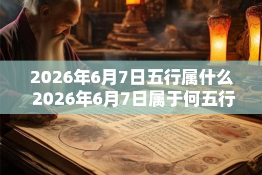 2026年6月7日五行属什么 2026年6月7日属于何五行 2026年6月7日五行属什么 2026年6月7日属于何五行