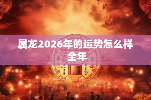 属龙2026年的运势怎么样 全年 属龙2026年的运势怎么样 全年