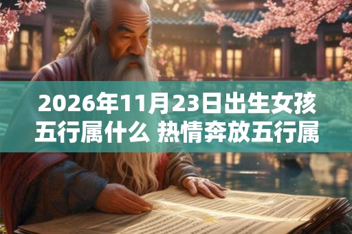 2026年11月23日出生女孩五行属什么 热情奔放五行属金