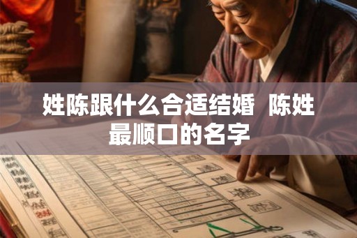 姓陈跟什么合适结婚 陈姓最顺口的名字 姓陈跟什么合适结婚 陈姓最顺口的名字