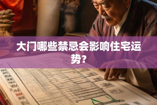 大门哪些禁忌会影响住宅运势? 大门哪些禁忌会影响住宅运势?