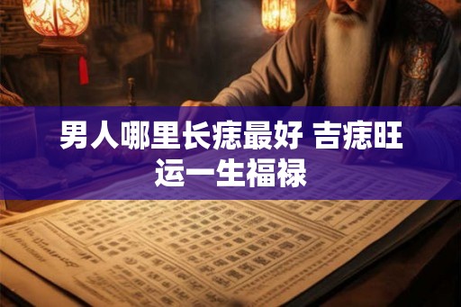 男人哪里长痣最好 吉痣旺运一生福禄 男人哪里长痣最好 吉痣旺运一生福禄