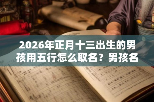 2026年正月十三出生的男孩用五行怎么取名？男孩名字推荐