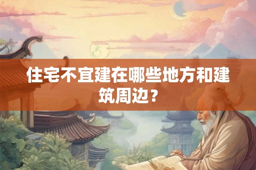 住宅不宜建在哪些地方和建筑周边？