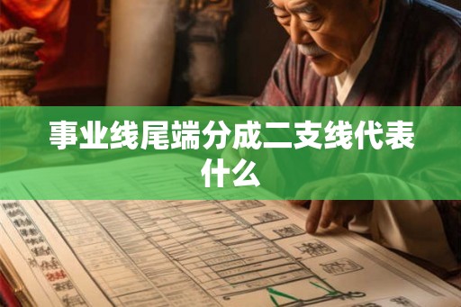 事业线尾端分成二支线代表什么
