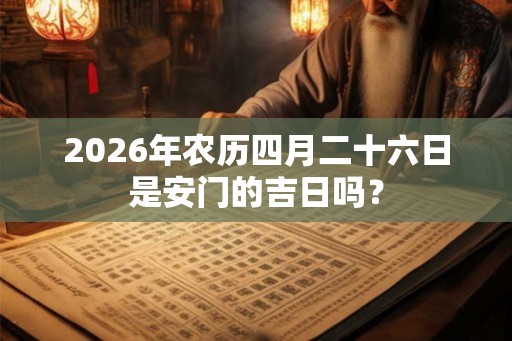 2026年农历四月二十六日是安门的吉日吗？