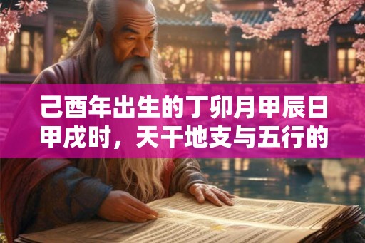 己酉年出生的丁卯月甲辰日甲戌时，天干地支与五行的奥秘揭示