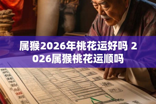 属猴2026年桃花运好吗 2026属猴桃花运顺吗