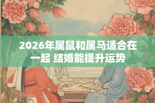 2026年属鼠和属马适合在一起 结婚能提升运势