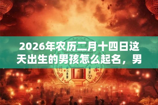 2026年农历二月十四日这天出生的男孩怎么起名，男宝宝有意义的名字