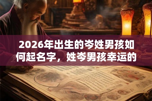 2026年出生的岑姓男孩如何起名字，姓岑男孩幸运的名字