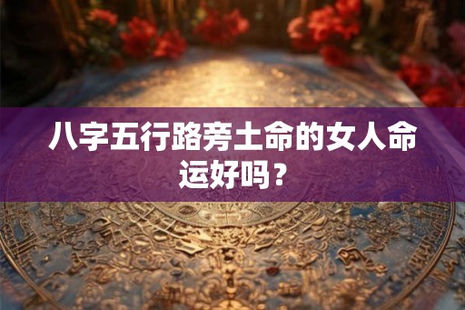 八字五行路旁土命的女人命运好吗？