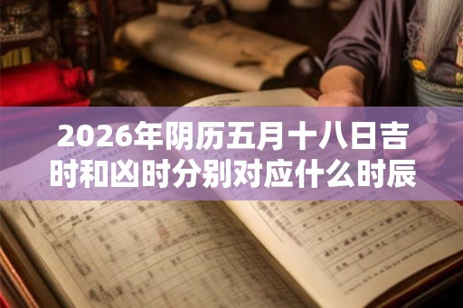 2026年阴历五月十八日吉时和凶时分别对应什么时辰 2026年阴历五月十八日吉时和凶时分别对应什么时辰