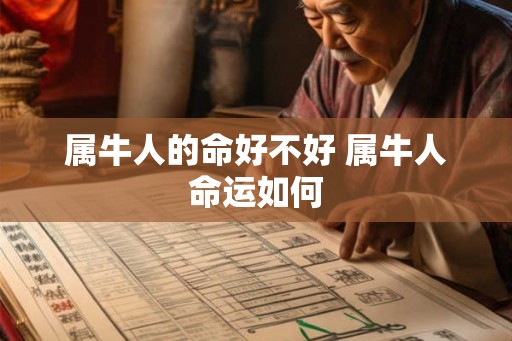 属牛人的命好不好 属牛人命运如何 属牛人的命好不好 属牛人命运如何