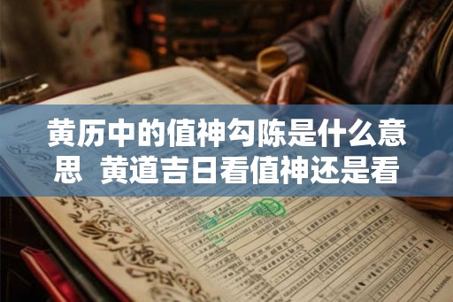 黄历中的值神勾陈是什么意思  黄道吉日看值神还是看十二神