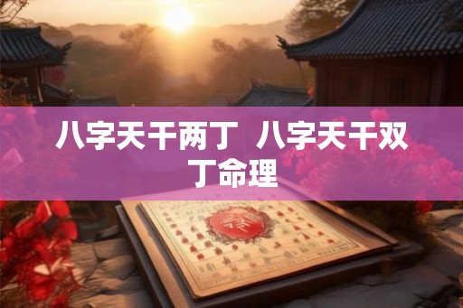 八字天干两丁 八字天干双丁命理 八字天干两丁 八字天干双丁命理