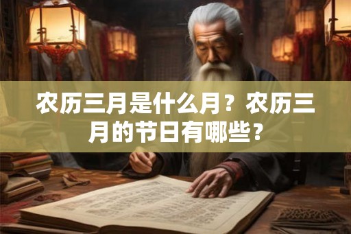 农历三月是什么月?农历三月的节日有哪些? 农历三月是什么月?农历三月的节日有哪些?