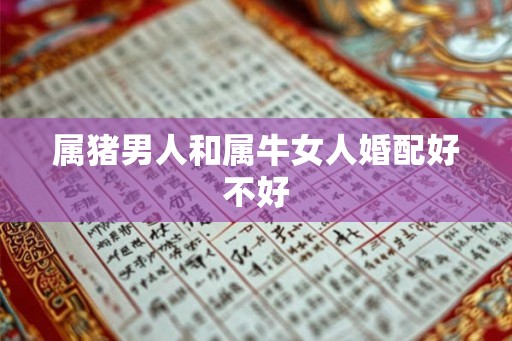 属猪男人和属牛女人婚配好不好