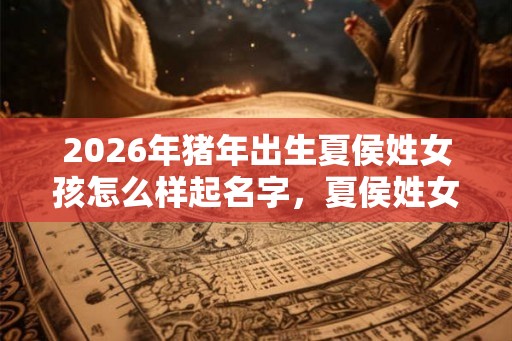 2026年猪年出生夏侯姓女孩怎么样起名字，夏侯姓女孩好名推荐