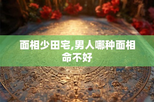 面相少田宅,男人哪种面相命不好
