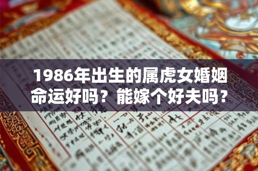1986年出生的属虎女婚姻命运好吗？能嫁个好夫吗？