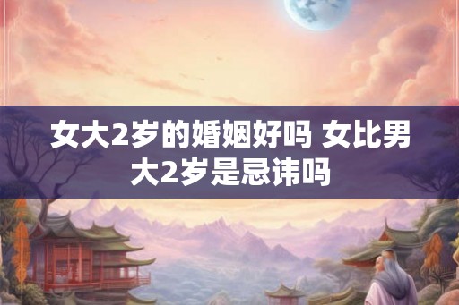 女大2岁的婚姻好吗 女比男大2岁是忌讳吗