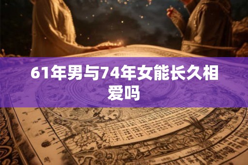 61年男与74年女能长久相爱吗