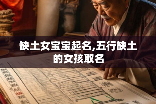缺土女宝宝起名,五行缺土的女孩取名