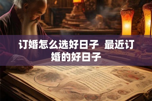 订婚怎么选好日子  最近订婚的好日子