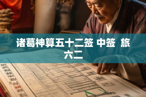 诸葛神算五十二签 中签  旅六二