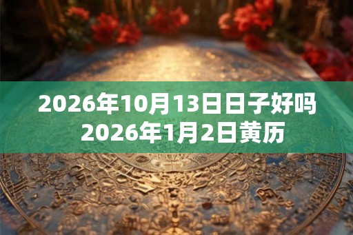 2026年10月13日日子好吗  2026年1月2日黄历