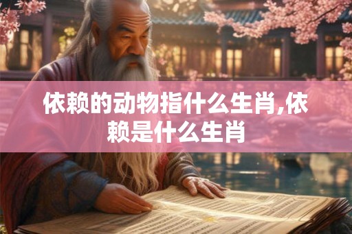 依赖的动物指什么生肖,依赖是什么生肖