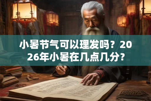 小暑节气可以理发吗？2026年小暑在几点几分？