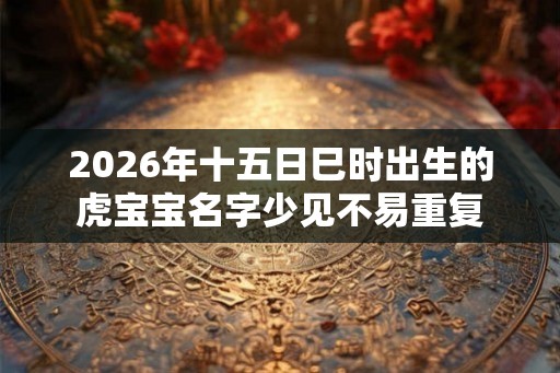 2026年十五日巳时出生的虎宝宝名字少见不易重复
