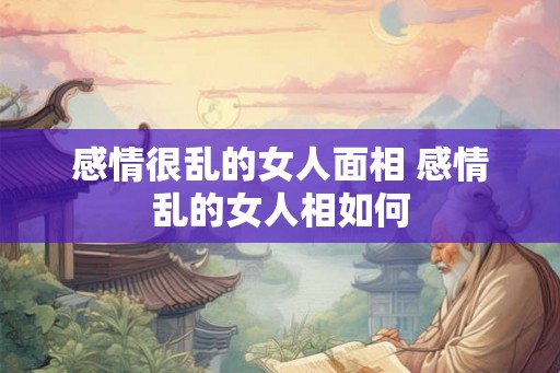 感情很乱的女人面相 感情乱的女人相如何