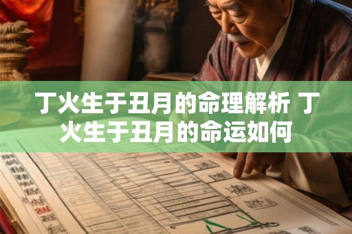 丁火生于丑月的命理解析 丁火生于丑月的命运如何