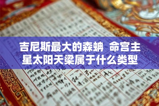 吉尼斯最大的森蚺 命宫主星太阳天梁属于什么类型 吉尼斯最大的森蚺 命宫主星太阳天梁属于什么类型