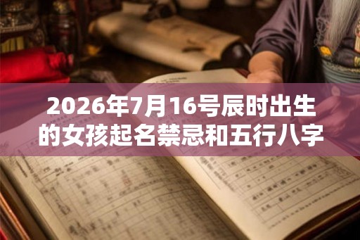 2026年7月16号辰时出生的女孩起名禁忌和五行八字! 2026年7月16号辰时出生的女孩起名禁忌和五行八字!