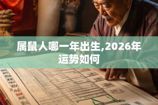 属鼠人哪一年出生,2026年运势如何