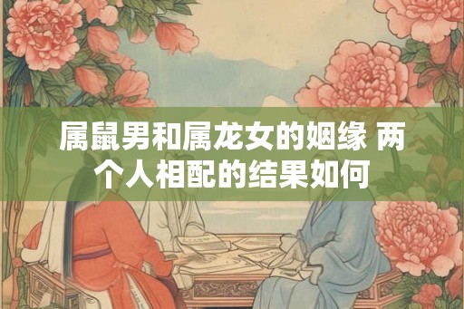 属鼠男和属龙女的姻缘 两个人相配的结果如何