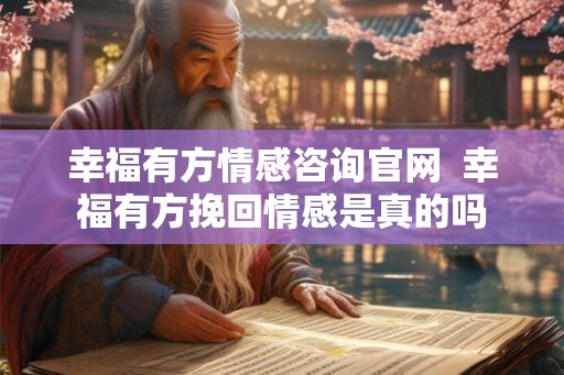 幸福有方情感咨询官网  幸福有方挽回情感是真的吗