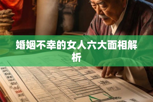 婚姻不幸的女人六大面相解析