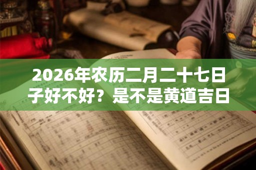 2026年农历二月二十七日子好不好？是不是黄道吉日？