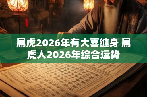 属虎2026年有大喜缠身 属虎人2026年综合运势