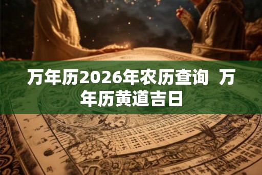 万年历2026年农历查询  万年历黄道吉日