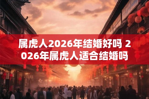 属虎人2026年结婚好吗 2026年属虎人适合结婚吗