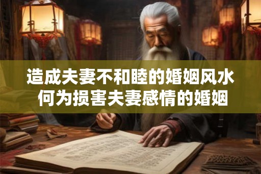 造成夫妻不和睦的婚姻风水 何为损害夫妻感情的婚姻风水