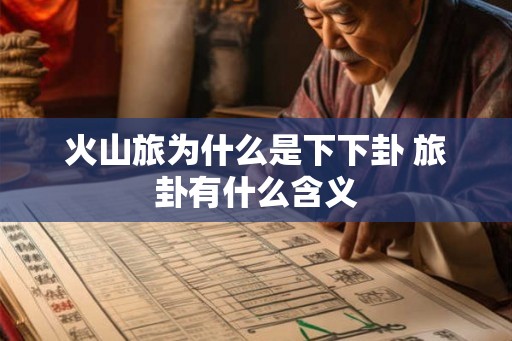 火山旅为什么是下下卦 旅卦有什么含义